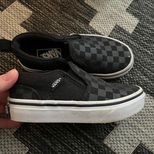 Boys checker vans